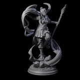 Mystic Elf Sorceress Miniature for Dungeons and Dragons, Pathfinder or other TTRPGs