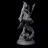 Mystic Elf Sorceress Miniature for Dungeons and Dragons, Pathfinder or other TTRPGs