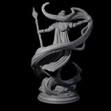 Mystic Elf Sorceress Miniature for Dungeons and Dragons, Pathfinder or other TTRPGs