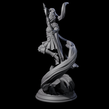 Mystic Elf Sorceress Miniature for Dungeons and Dragons, Pathfinder or other TTRPGs