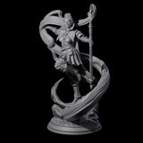 Mystic Elf Sorceress Miniature for Dungeons and Dragons, Pathfinder or other TTRPGs