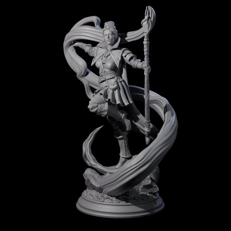 Mystic Elf Sorceress Miniature for Dungeons and Dragons, Pathfinder or other TTRPGs