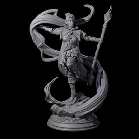Mystic Elf Sorceress Miniature for Dungeons and Dragons, Pathfinder or other TTRPGs