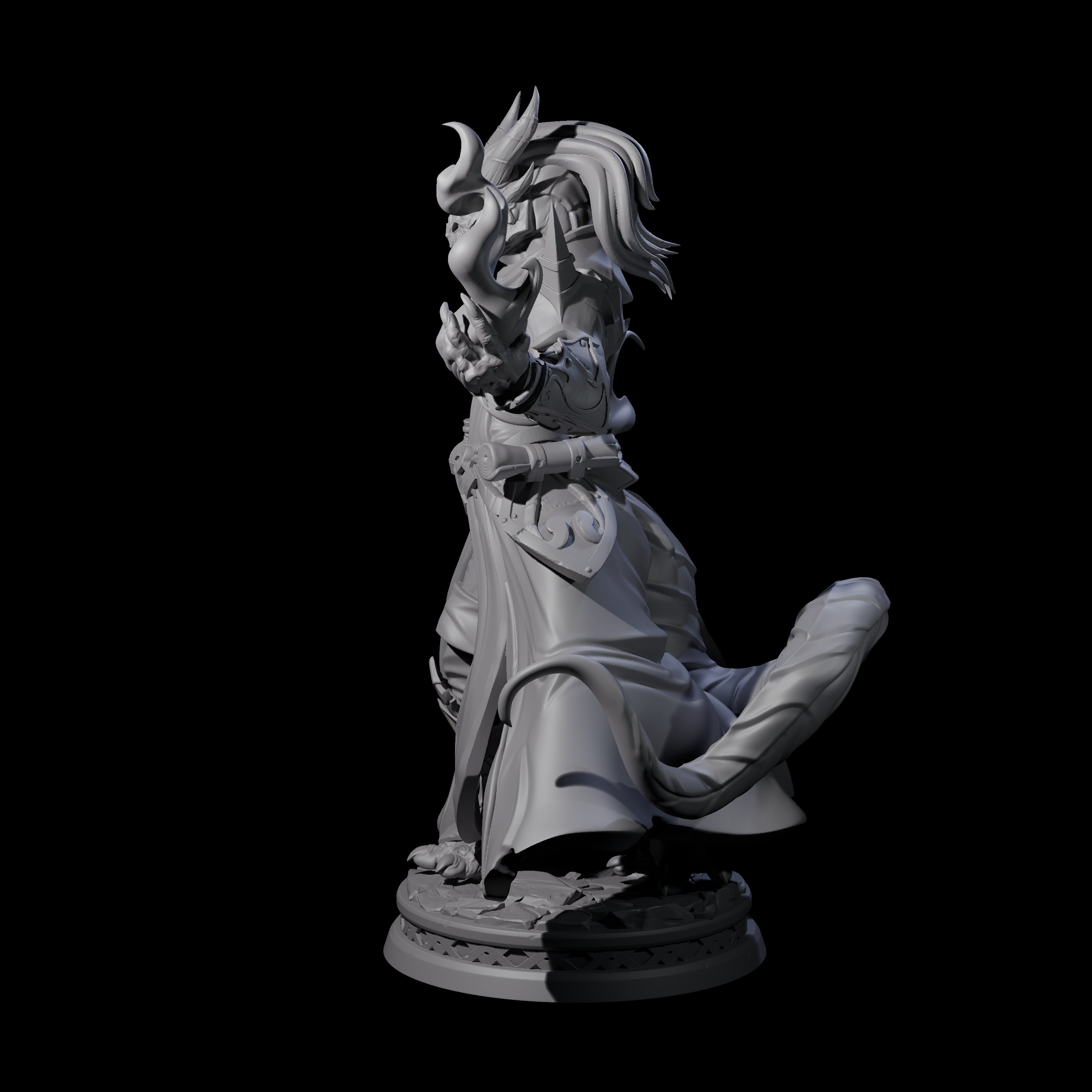 Mystical Dragonborn Sorcerer Miniature for Dungeons and Dragons, Pathfinder or other TTRPGs