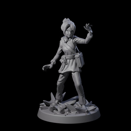 Mystical Human Crystal Wizard Miniature for Dungeons and Dragons, Pathfinder or other TTRPGs
