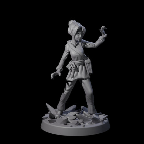 Mystical Human Crystal Wizard Miniature for Dungeons and Dragons, Pathfinder or other TTRPGs