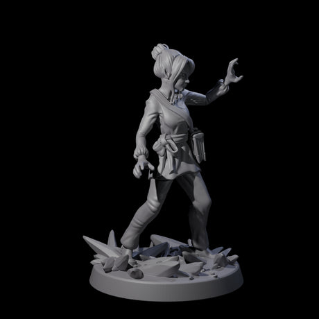 Mystical Human Crystal Wizard Miniature for Dungeons and Dragons, Pathfinder or other TTRPGs