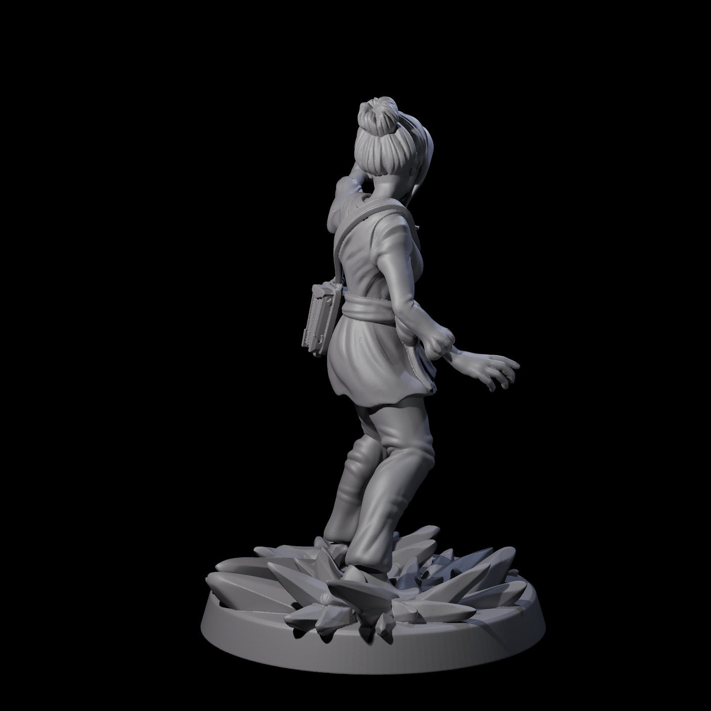 Mystical Human Crystal Wizard Miniature for Dungeons and Dragons, Pathfinder or other TTRPGs