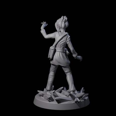 Mystical Human Crystal Wizard Miniature for Dungeons and Dragons, Pathfinder or other TTRPGs