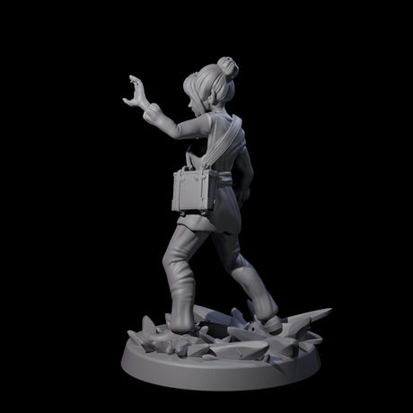 Mystical Human Crystal Wizard Miniature for Dungeons and Dragons, Pathfinder or other TTRPGs