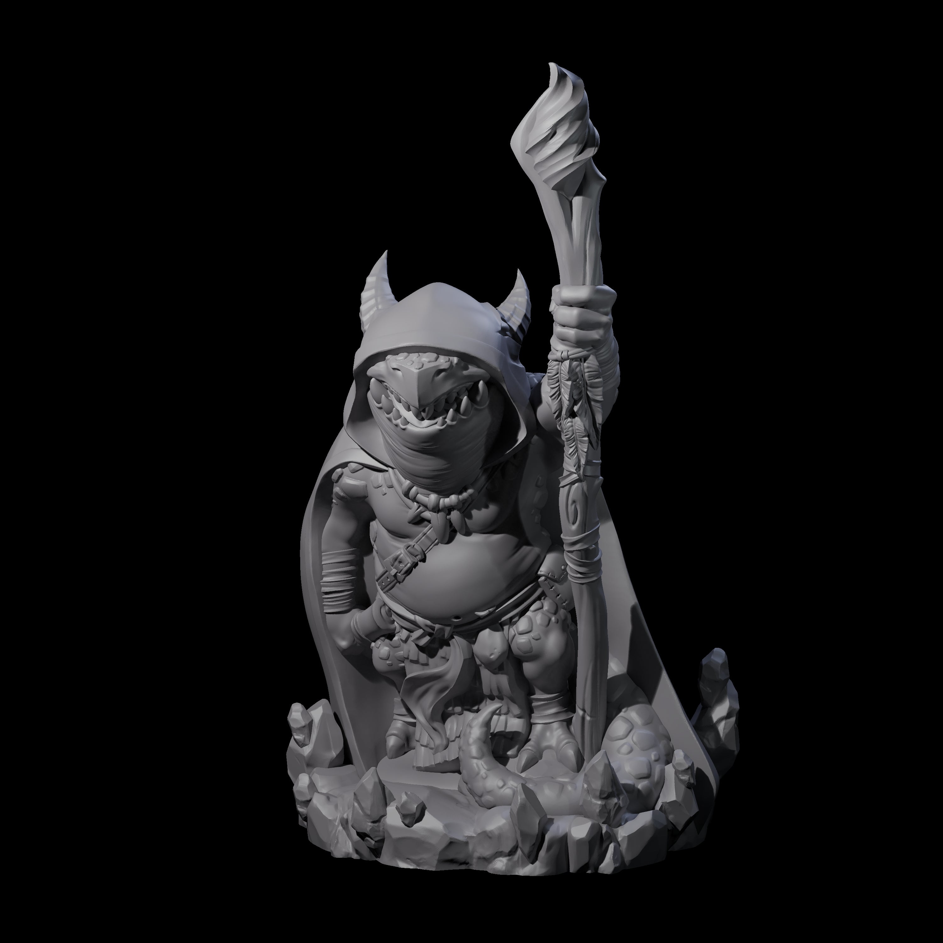 Mystical Kobold Mage Miniature for Dungeons and Dragons, Pathfinder or other TTRPGs