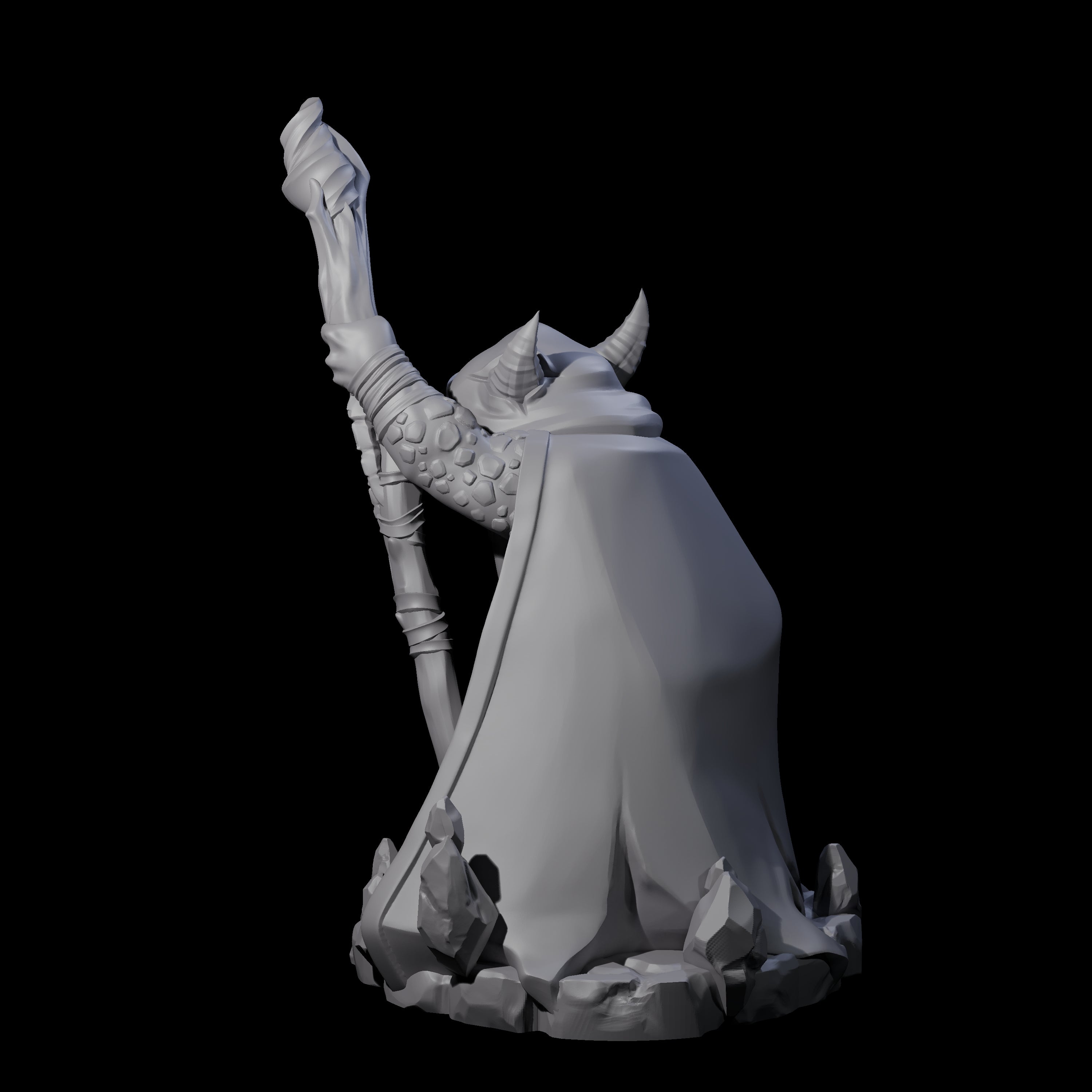 Mystical Kobold Mage Miniature for Dungeons and Dragons, Pathfinder or other TTRPGs
