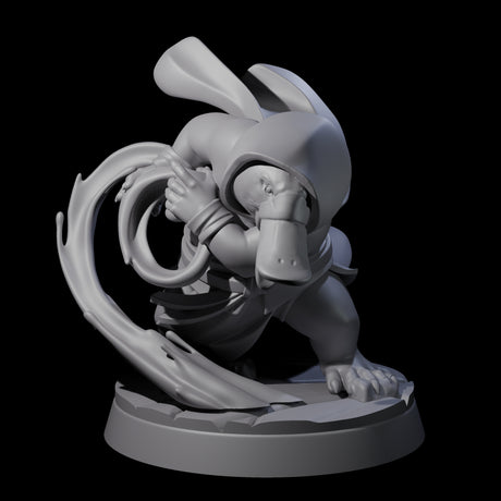 Mystical Platypus Waterbender Miniature for Dungeons and Dragons, Pathfinder or other TTRPGs