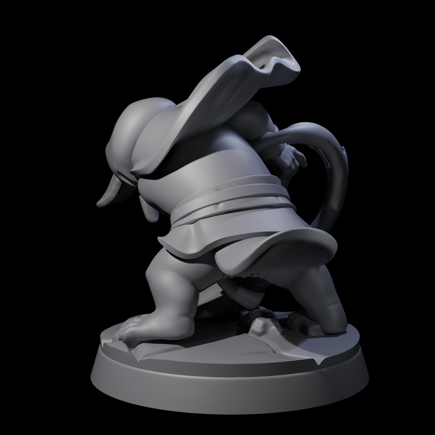 Mystical Platypus Waterbender Miniature for Dungeons and Dragons, Pathfinder or other TTRPGs