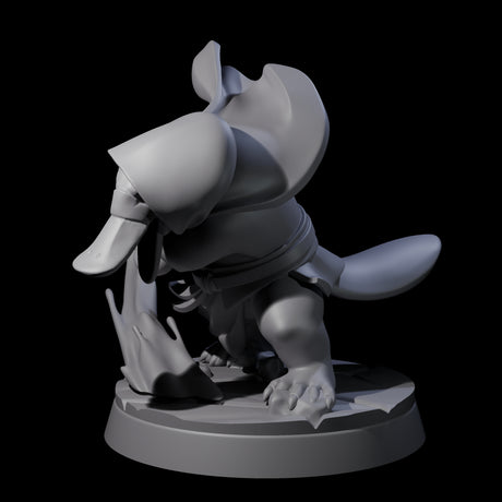 Mystical Platypus Waterbender Miniature for Dungeons and Dragons, Pathfinder or other TTRPGs