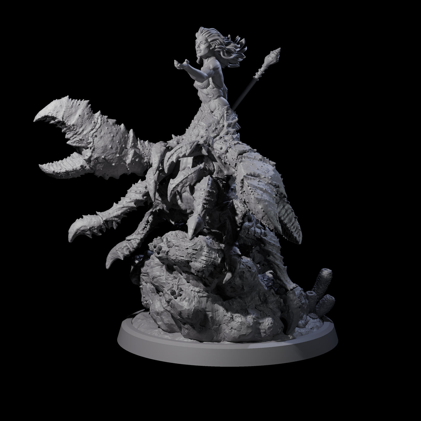 Mythic Charybdis D Miniature for Dungeons and Dragons, Pathfinder or other TTRPGs