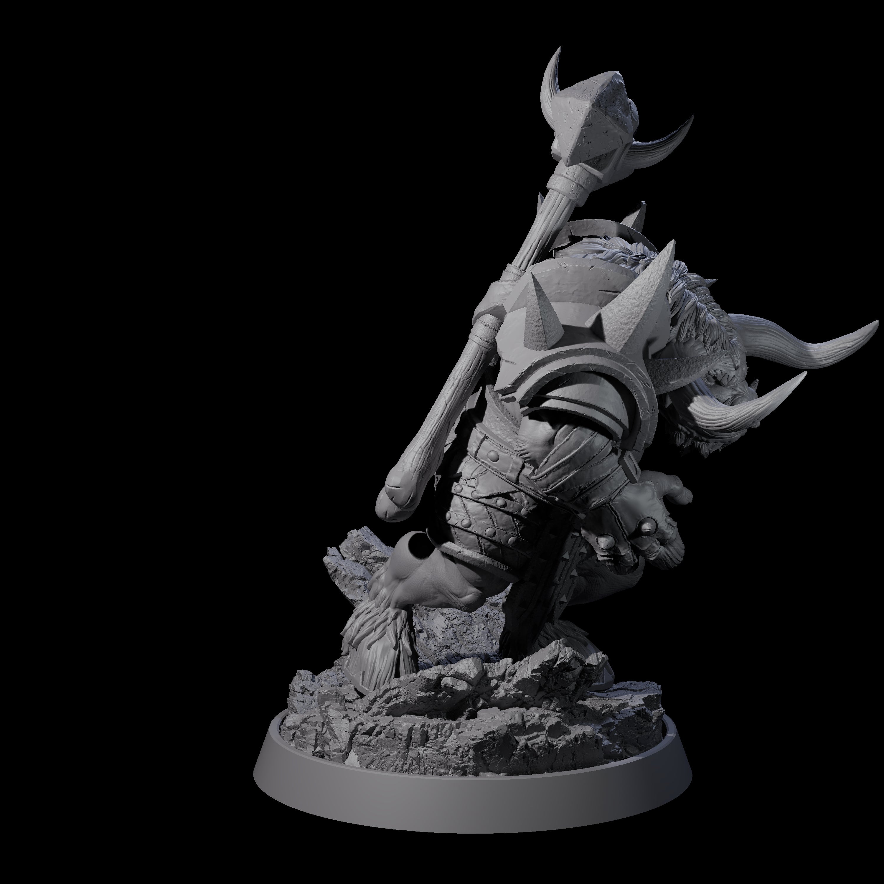 Mythical Maze Minotaur B Miniature for Dungeons and Dragons, Pathfinder or other TTRPGs