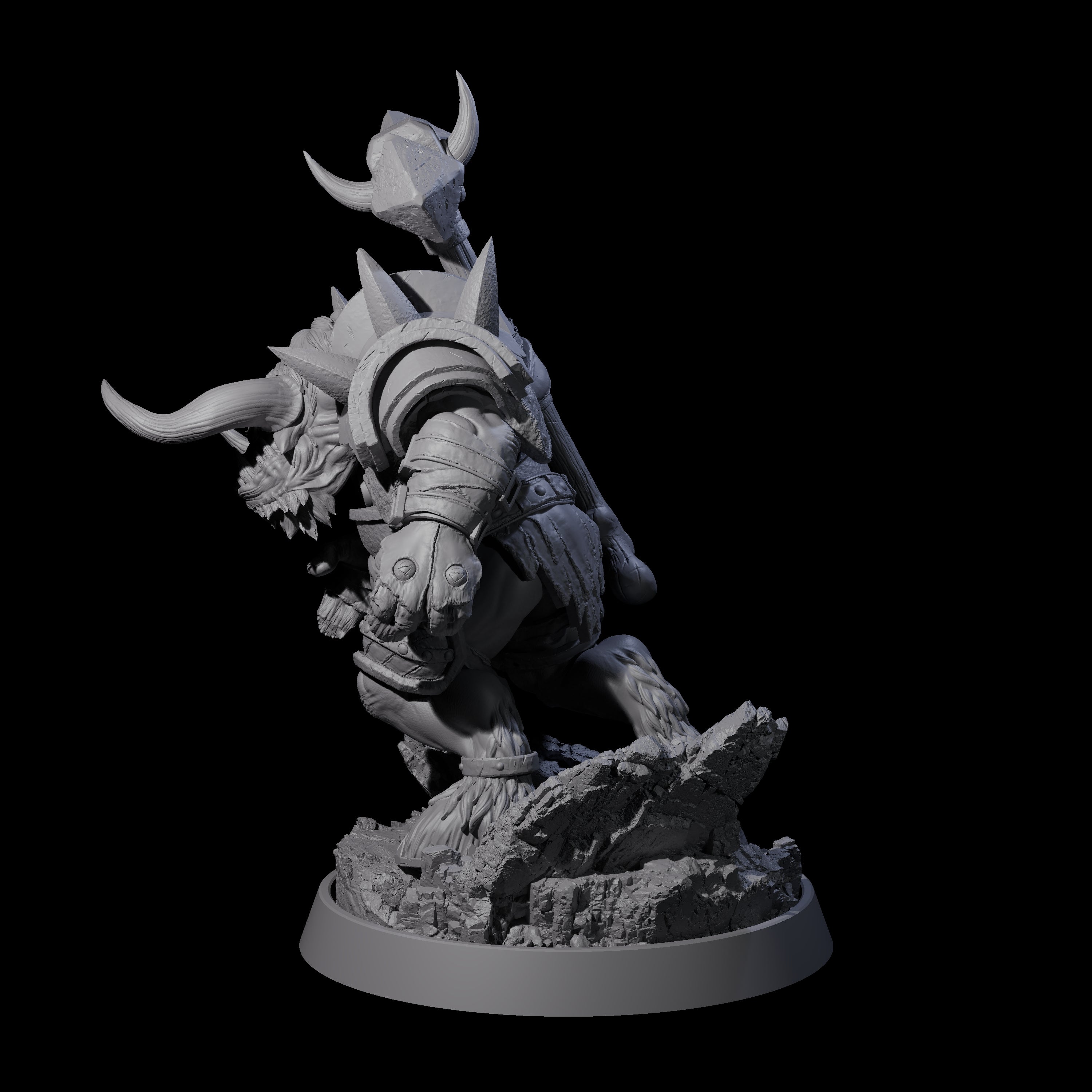 Mythical Maze Minotaur B Miniature for Dungeons and Dragons, Pathfinder or other TTRPGs