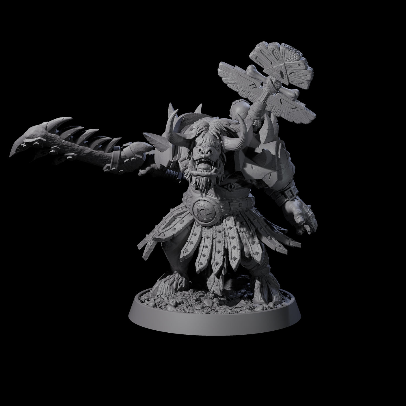 Mythical Maze Minotaur H Miniature for Dungeons and Dragons, Pathfinder or other TTRPGs