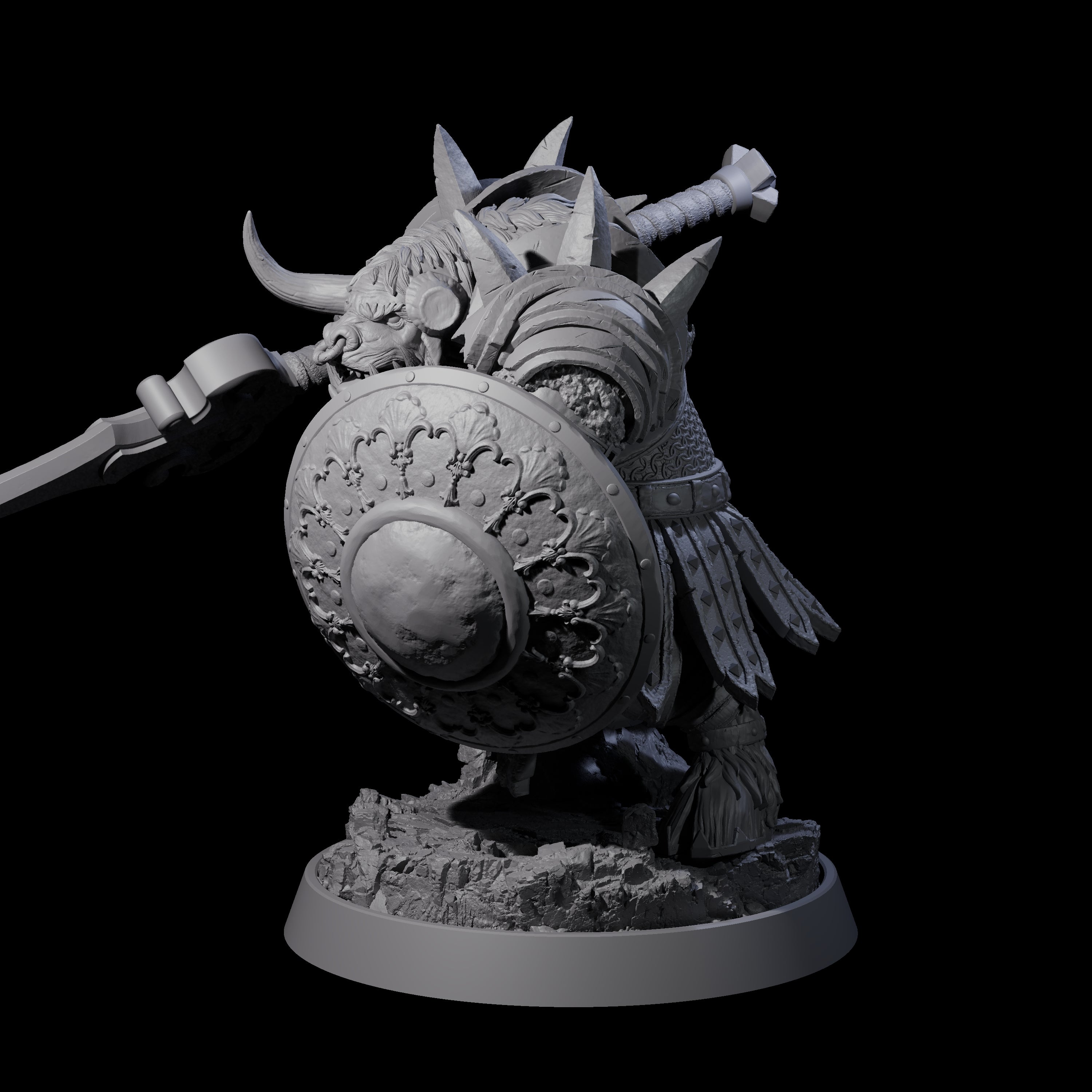 Mythical Maze Minotaur J Miniature for Dungeons and Dragons, Pathfinder or other TTRPGs