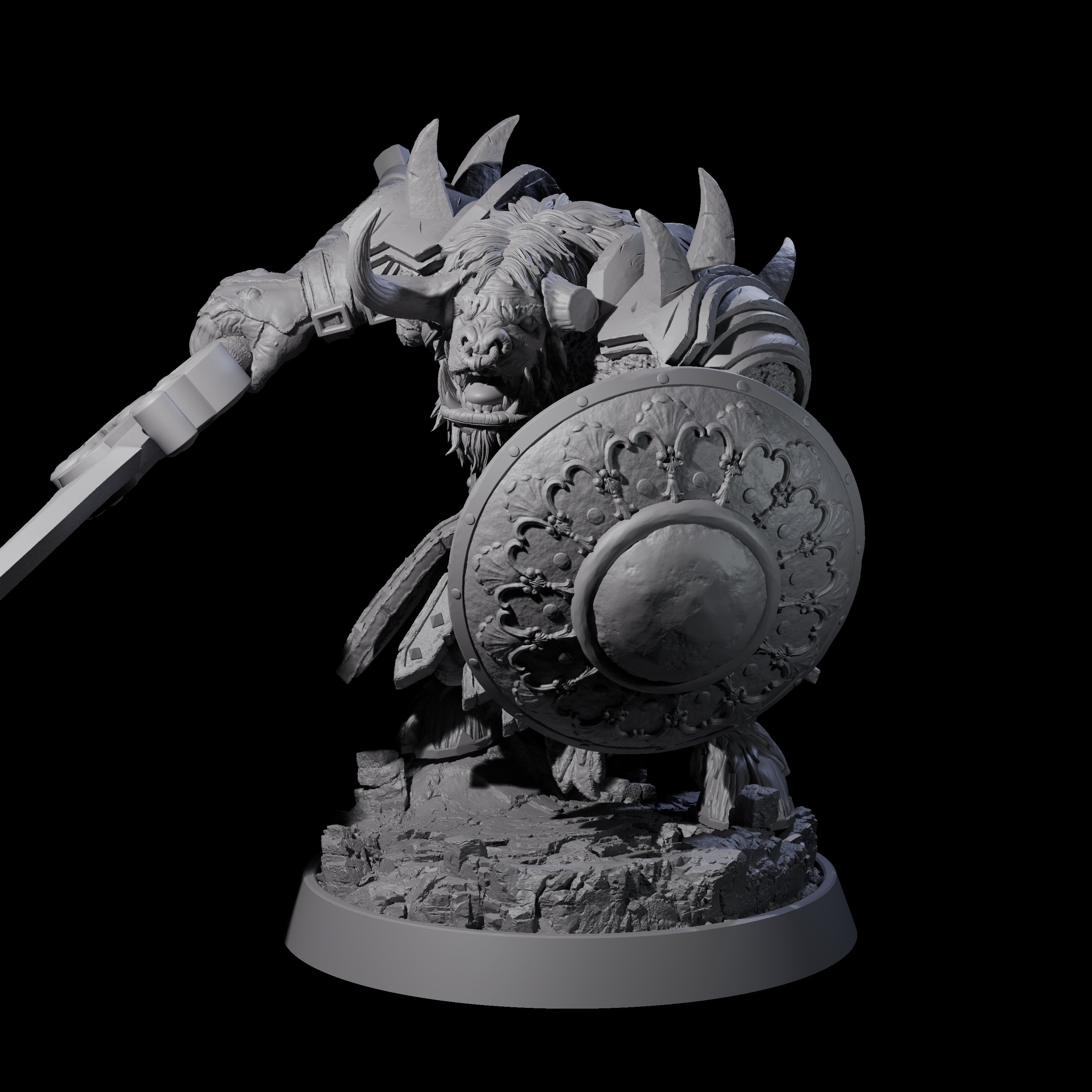 Mythical Maze Minotaur J Miniature for Dungeons and Dragons, Pathfinder or other TTRPGs