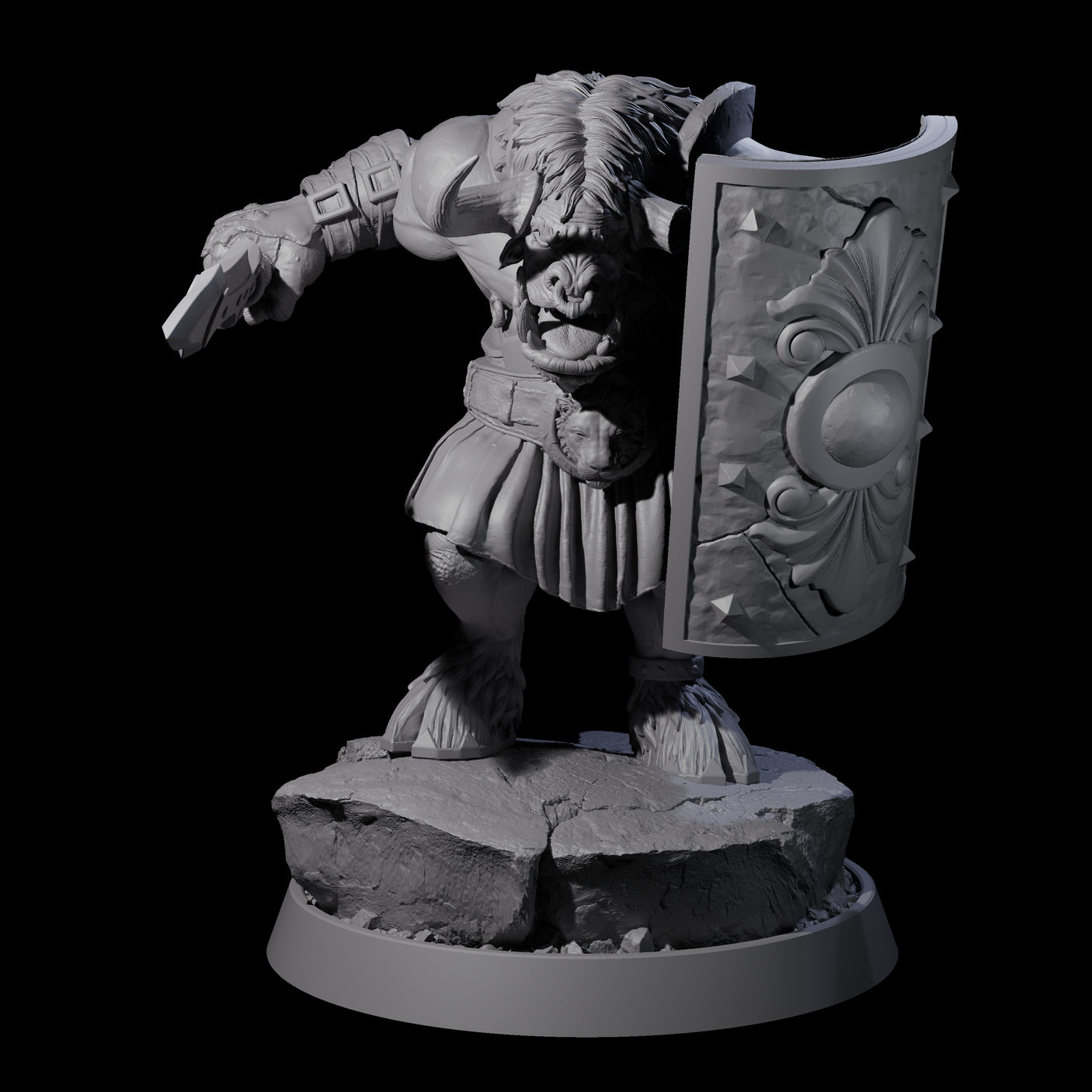 Mythical Maze Minotaur K Miniature for Dungeons and Dragons, Pathfinder or other TTRPGs