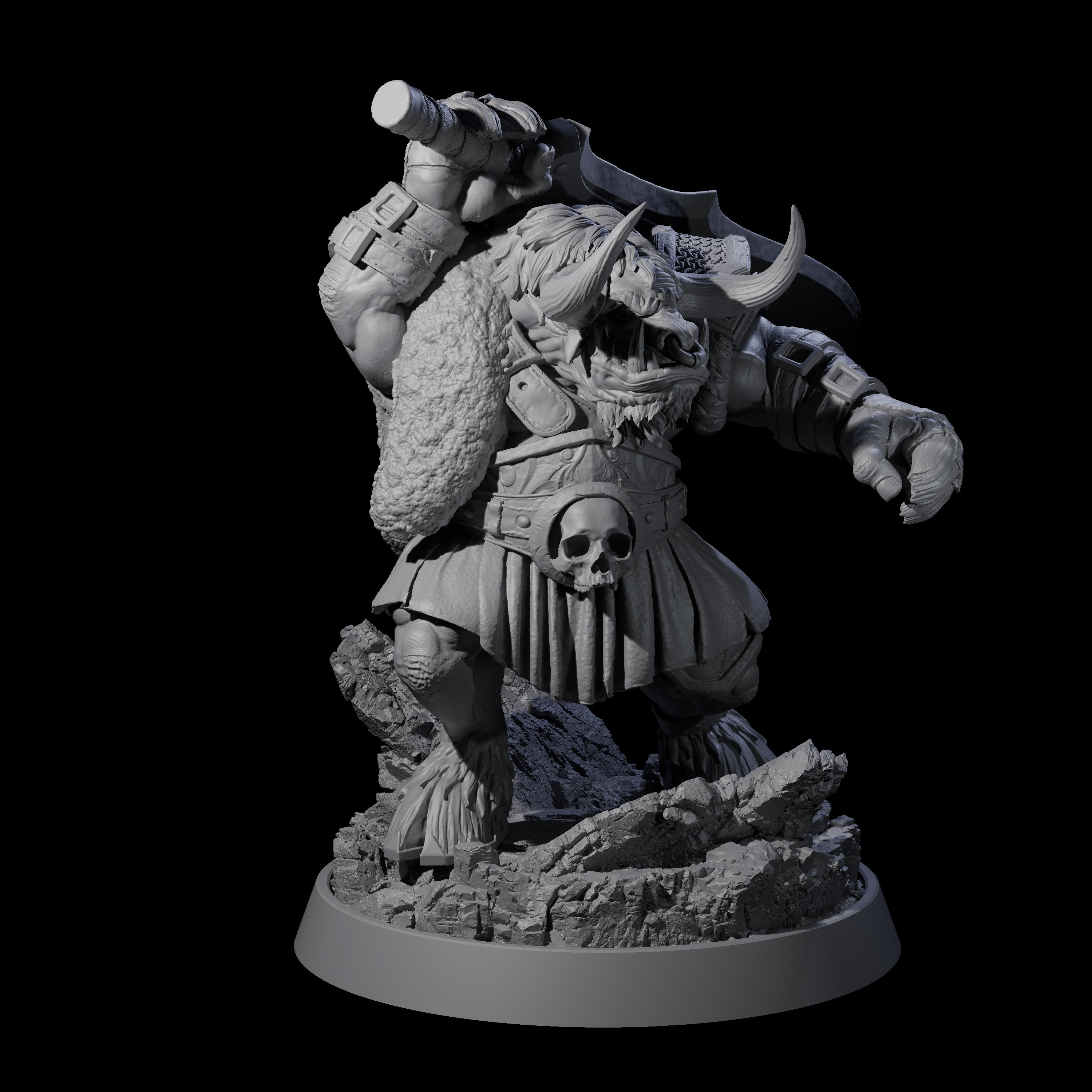 Mythical Maze Minotaur L Miniature for Dungeons and Dragons, Pathfinder or other TTRPGs