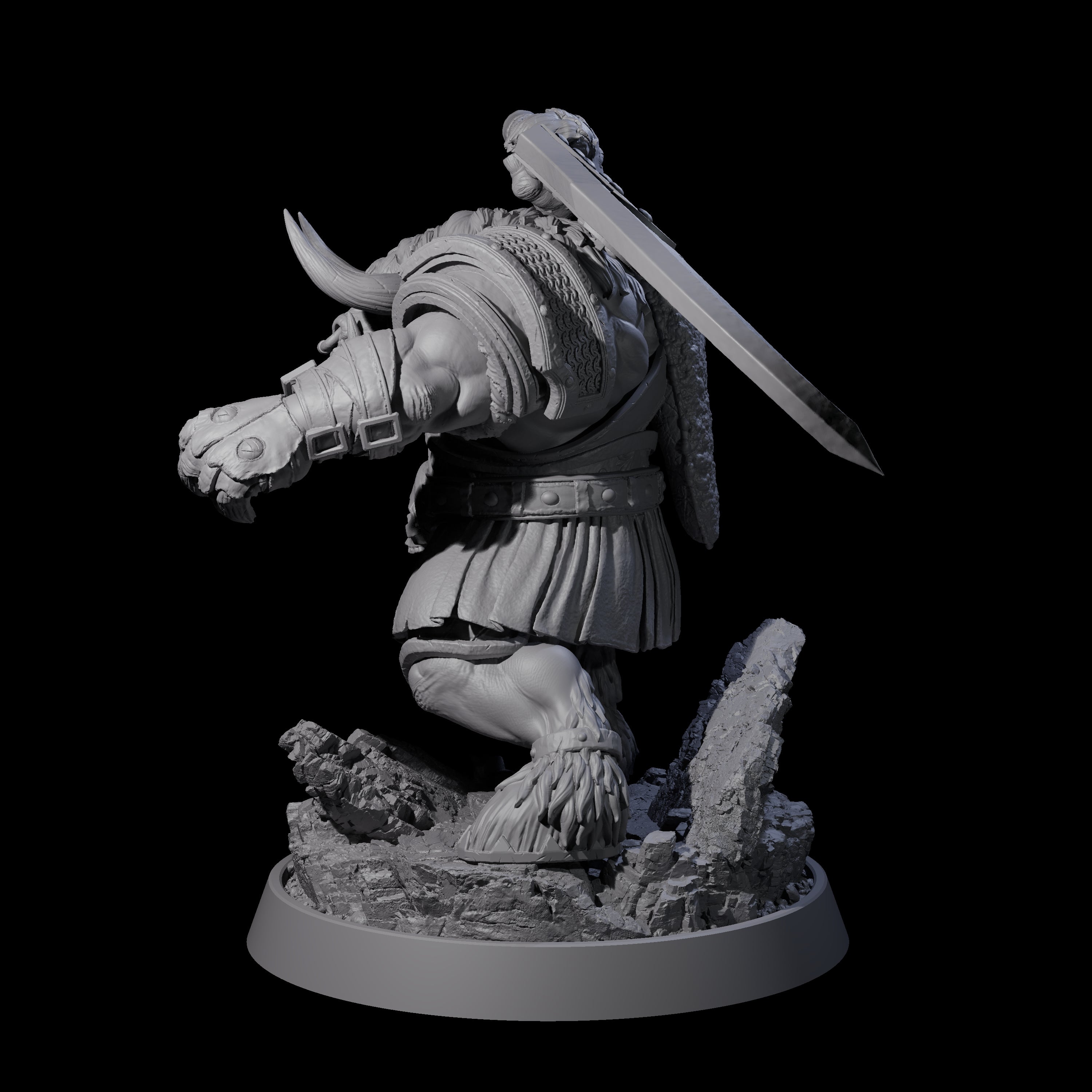 Mythical Maze Minotaur L Miniature for Dungeons and Dragons, Pathfinder or other TTRPGs