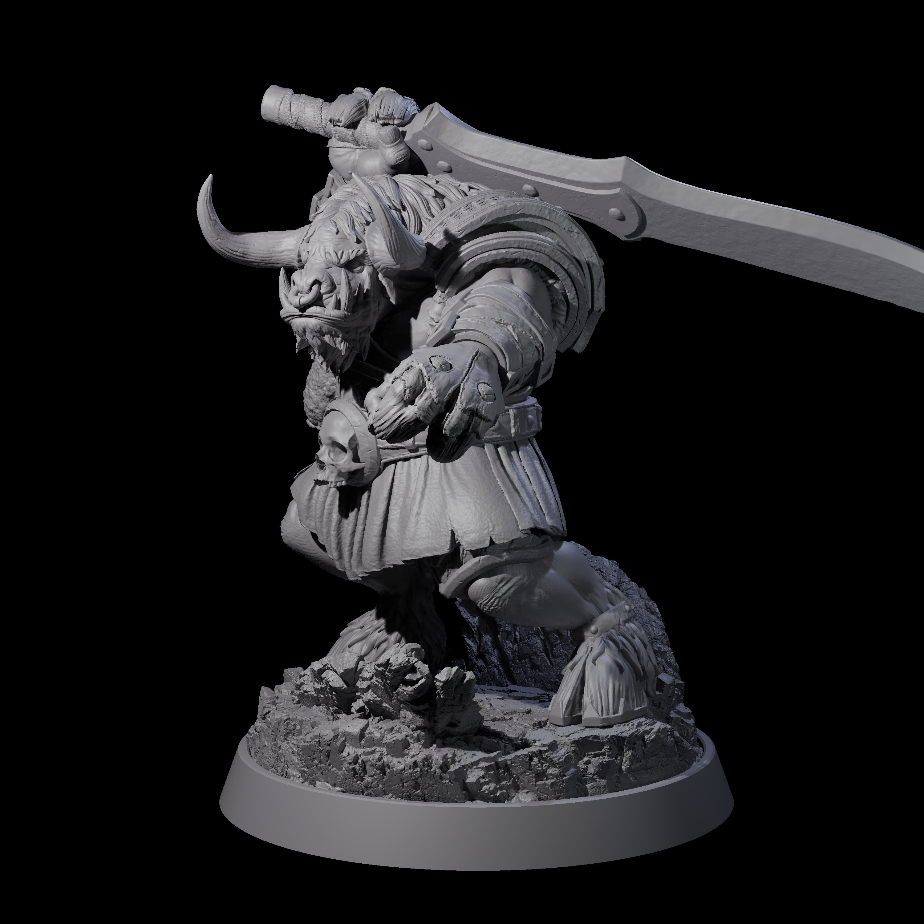 Mythical Maze Minotaur L Miniature for Dungeons and Dragons, Pathfinder or other TTRPGs