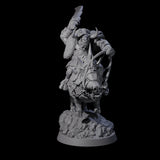 Mythical Minotaur on War Pig A Miniature for Dungeons and Dragons, Pathfinder or other TTRPGs