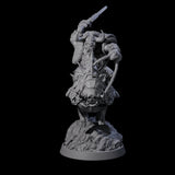 Mythical Minotaur on War Pig A Miniature for Dungeons and Dragons, Pathfinder or other TTRPGs