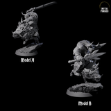 Mythical Minotaurs on War Pigs Miniature for Dungeons and Dragons, Pathfinder or other TTRPGs