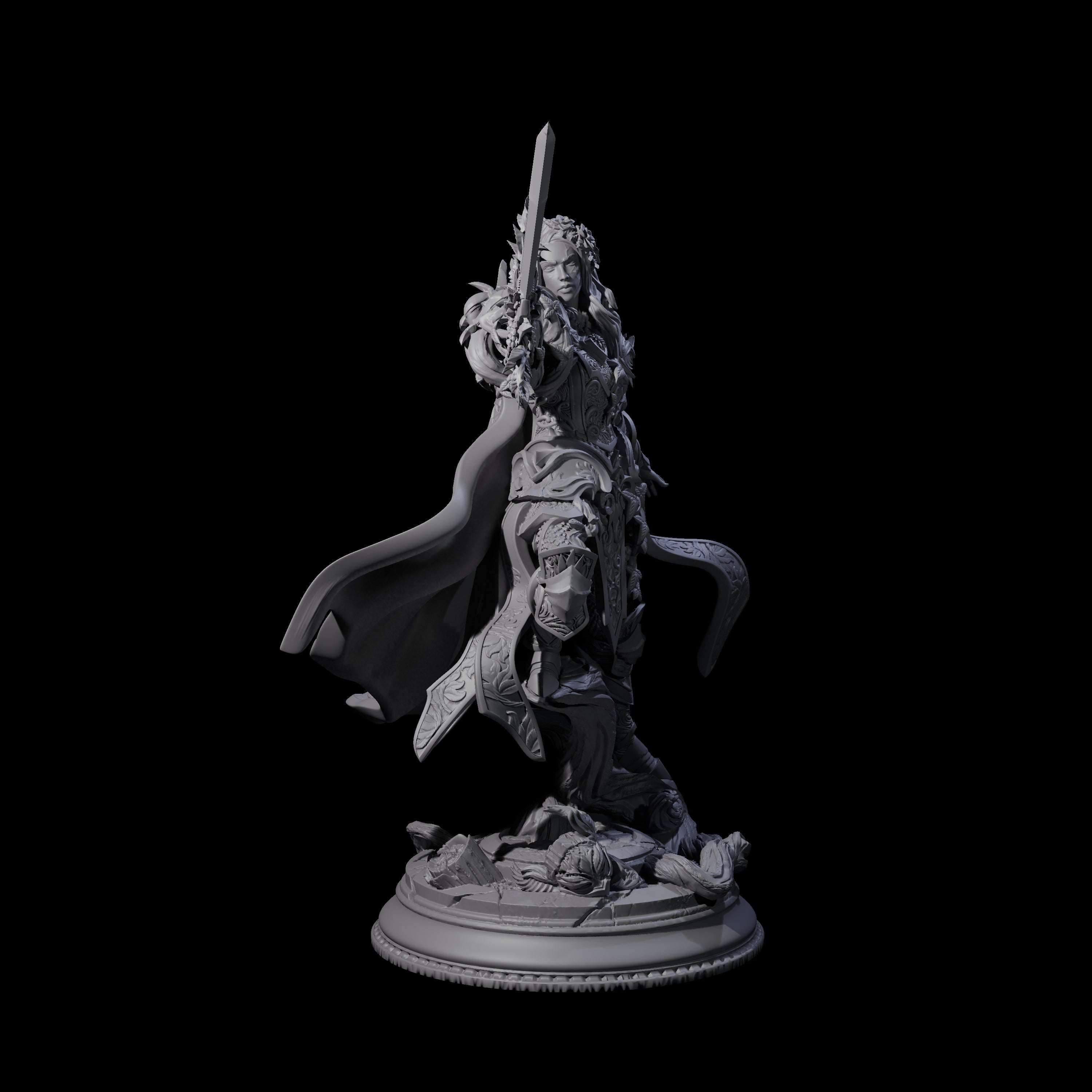 Nature Knight Miniature for Dungeons and Dragons, Pathfinder or other TTRPGs