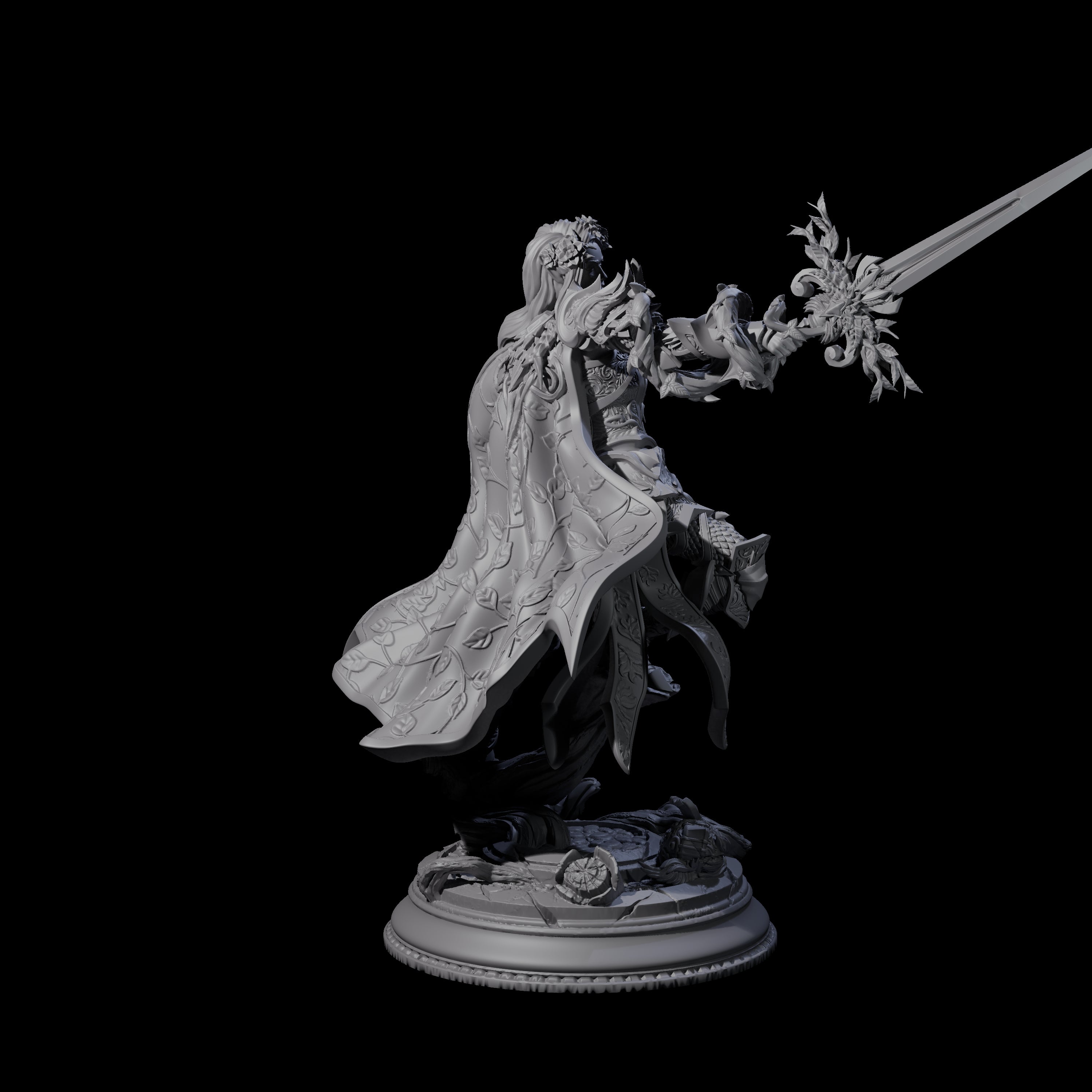 Nature Knight Miniature for Dungeons and Dragons, Pathfinder or other TTRPGs