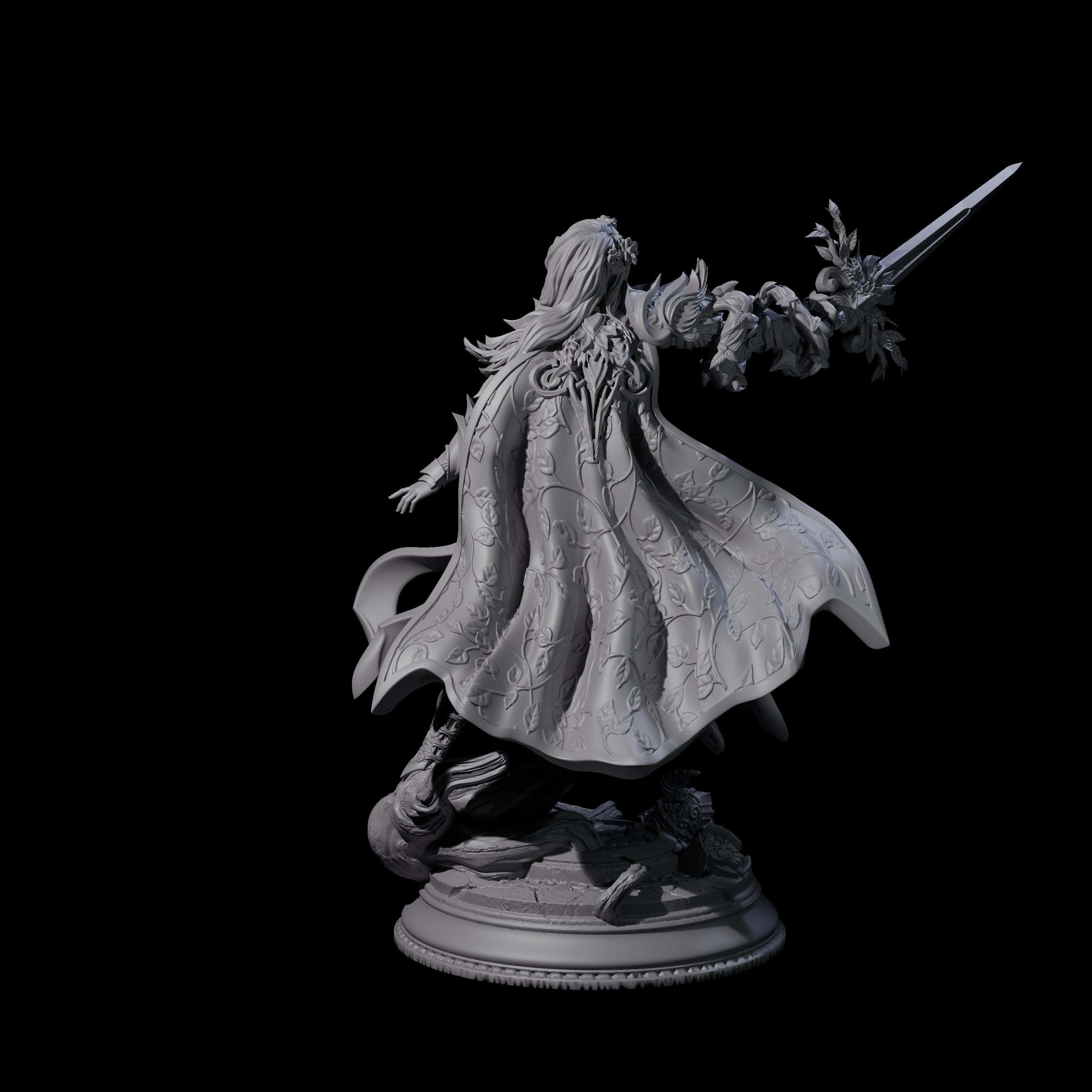 Nature Knight Miniature for Dungeons and Dragons, Pathfinder or other TTRPGs