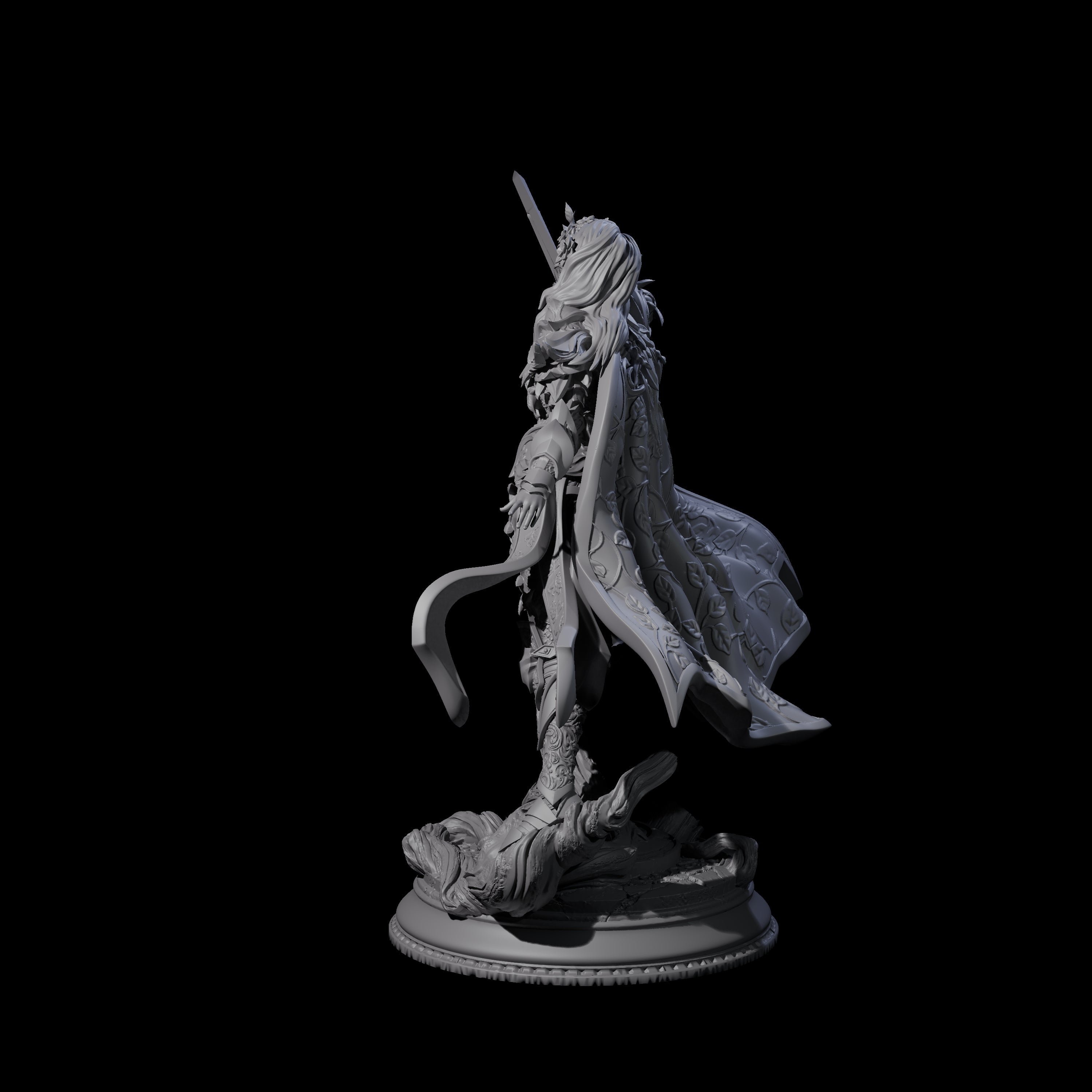 Nature Knight Miniature for Dungeons and Dragons, Pathfinder or other TTRPGs