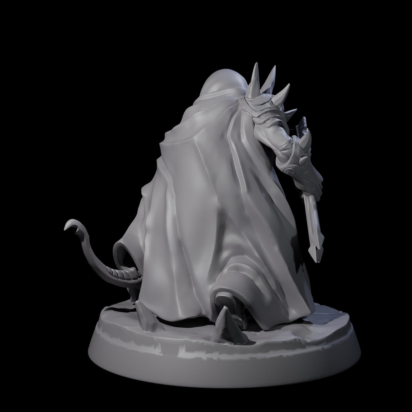 Nefarious Drow Assassin A Miniature for Dungeons and Dragons, Pathfinder or other TTRPGs