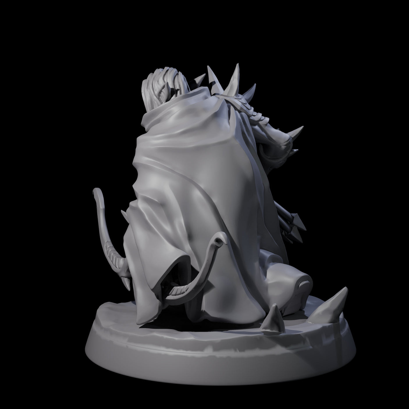 Nefarious Drow Assassin A Miniature for Dungeons and Dragons, Pathfinder or other TTRPGs