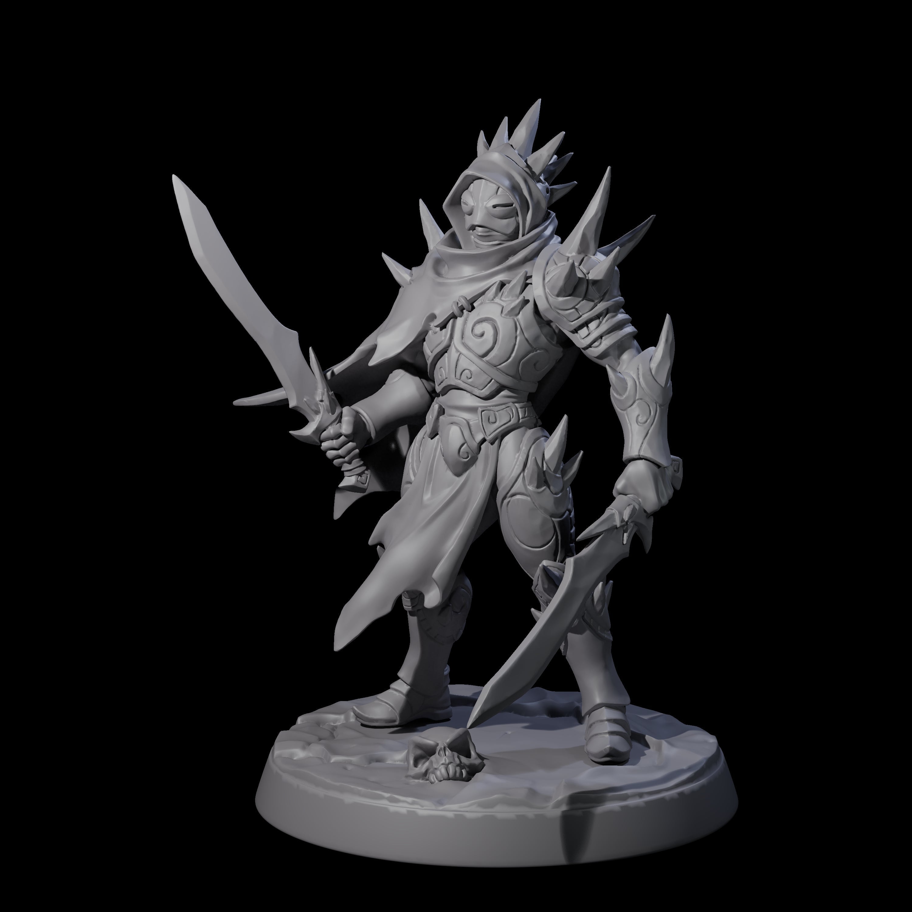 Nefarious Drow Assassin B Miniature for Dungeons and Dragons, Pathfinder or other TTRPGs