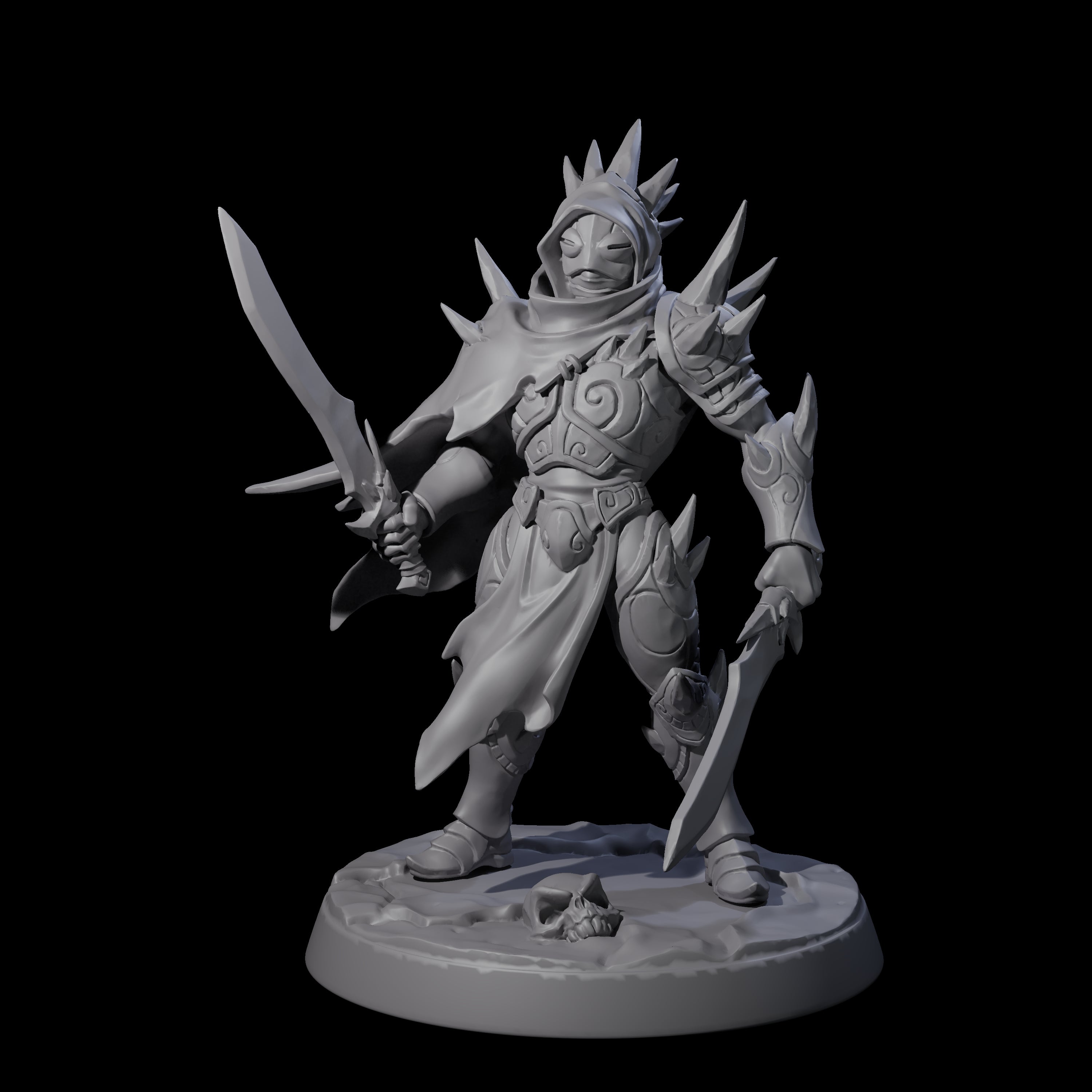 Nefarious Drow Assassin B Miniature for Dungeons and Dragons, Pathfinder or other TTRPGs