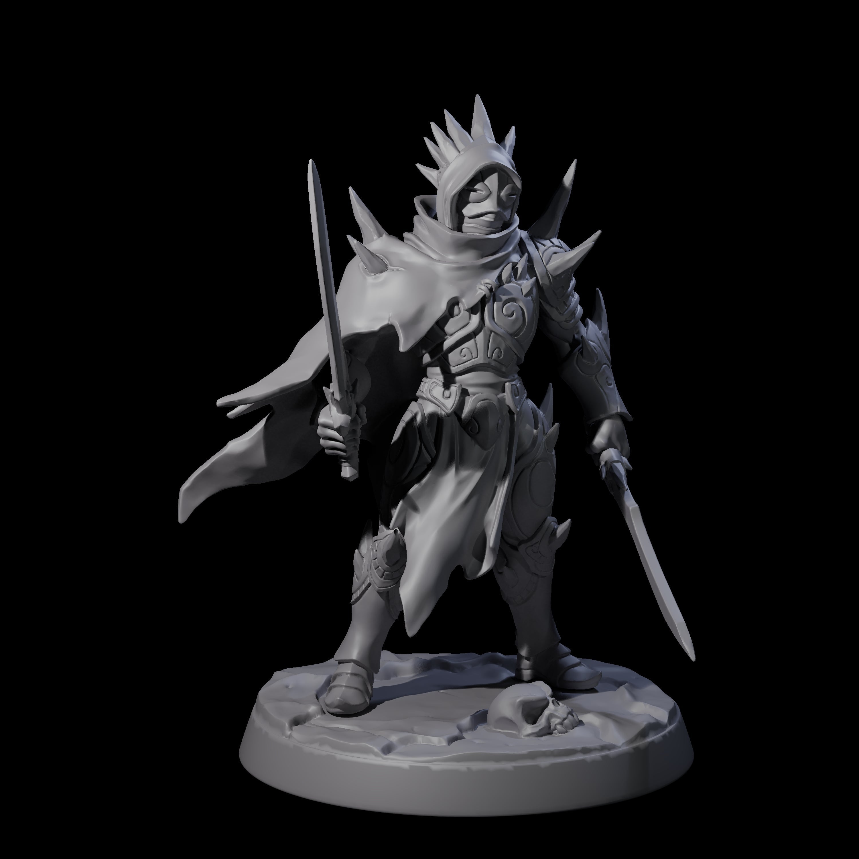 Nefarious Drow Assassin B Miniature for Dungeons and Dragons, Pathfinder or other TTRPGs