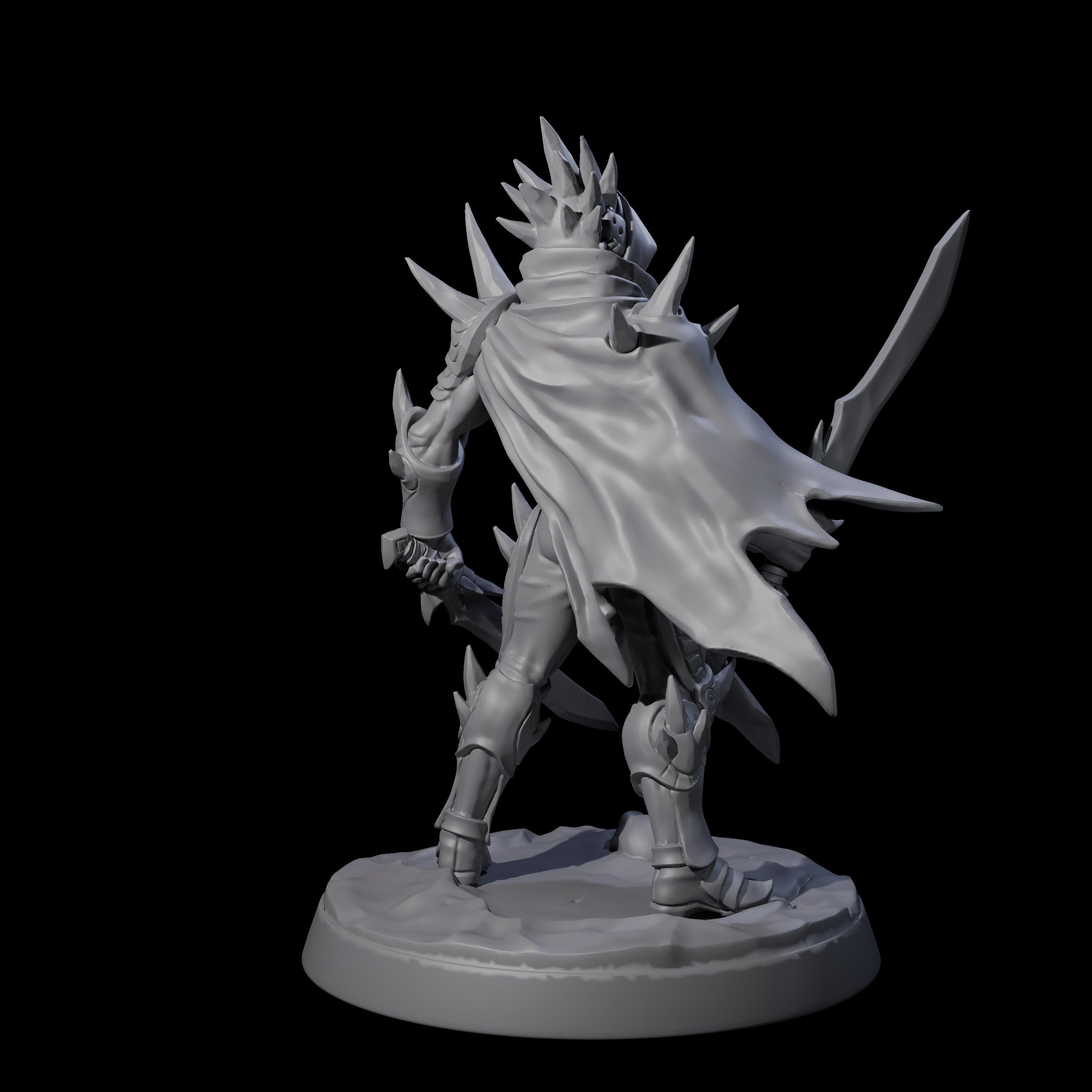 Nefarious Drow Assassin B Miniature for Dungeons and Dragons, Pathfinder or other TTRPGs