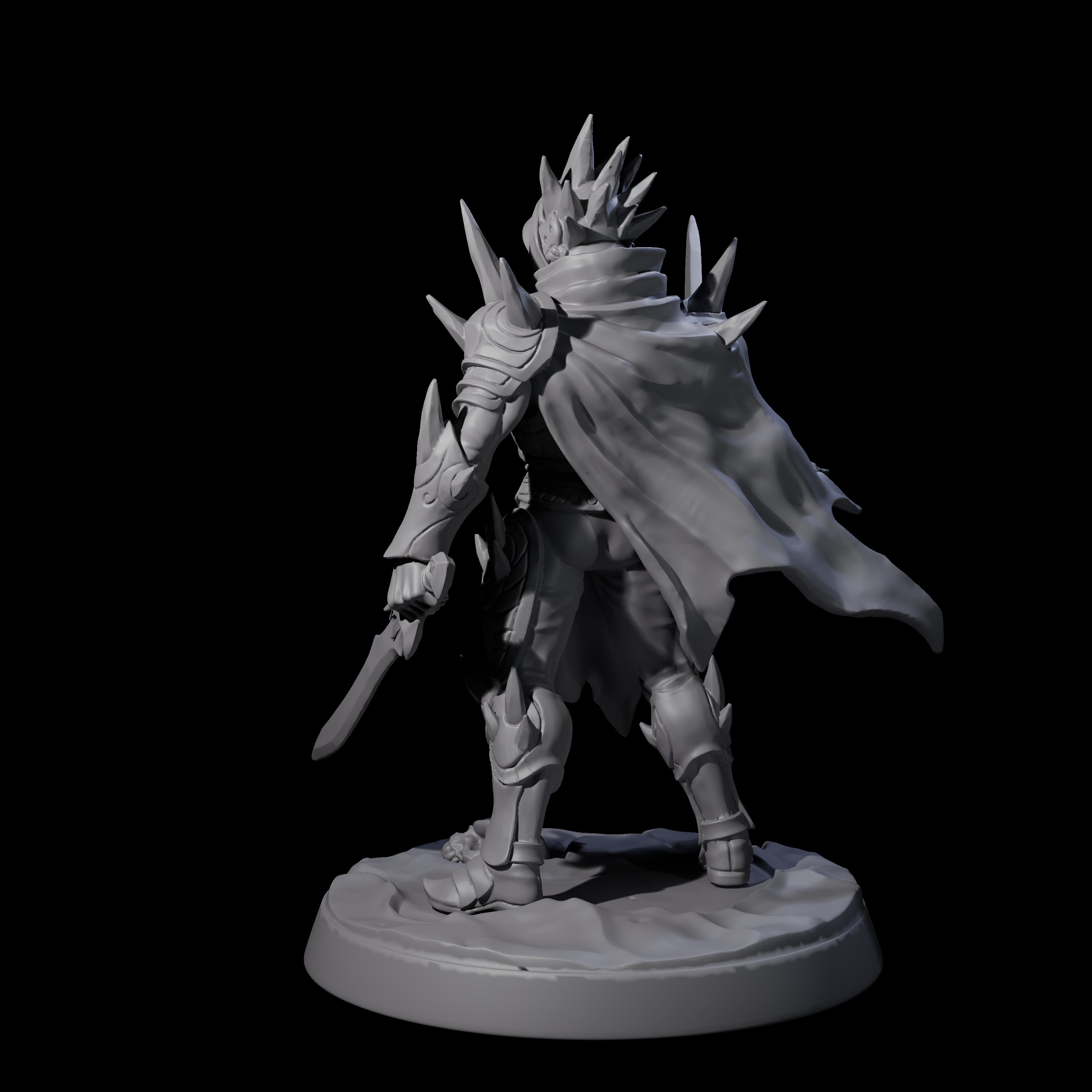 Nefarious Drow Assassin B Miniature for Dungeons and Dragons, Pathfinder or other TTRPGs