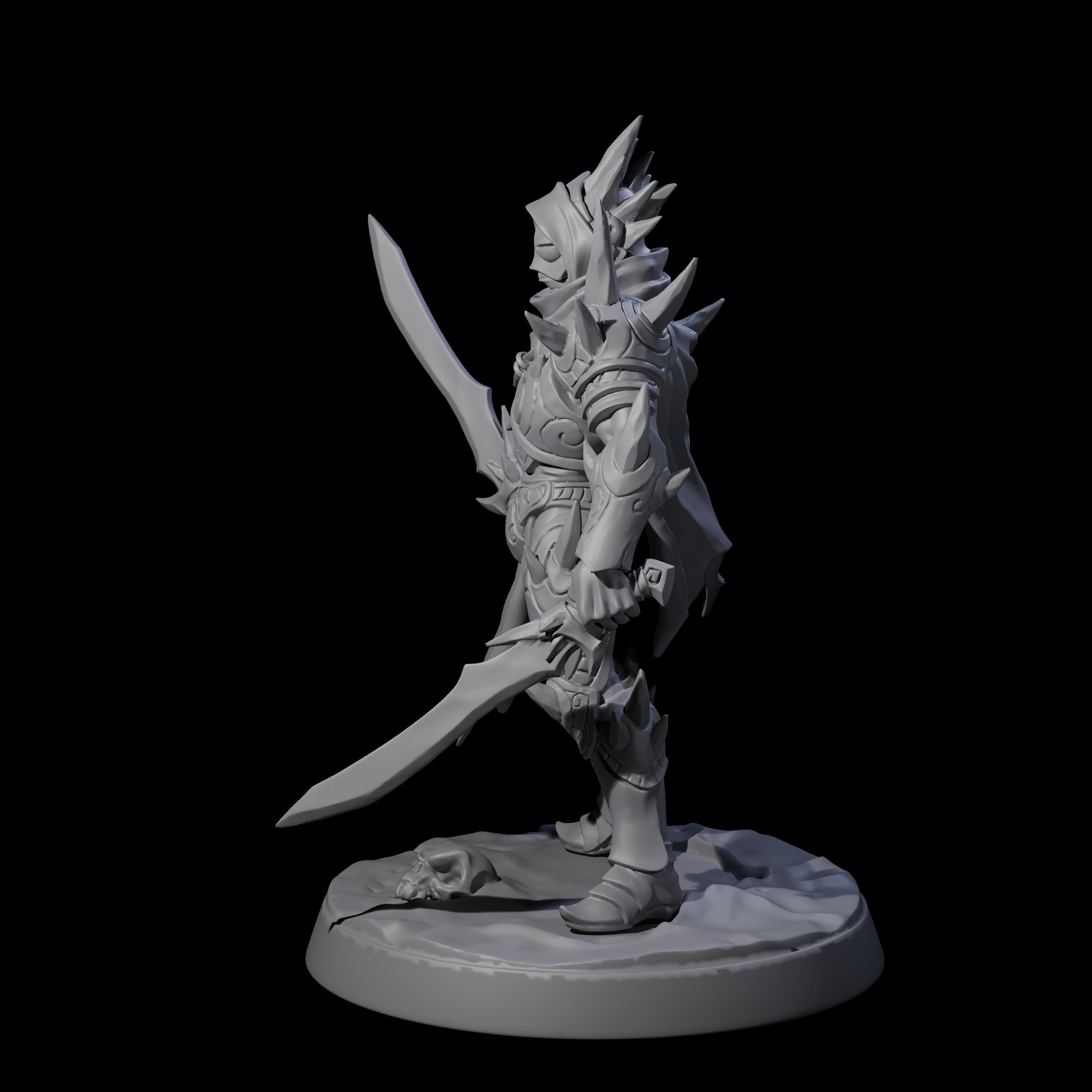 Nefarious Drow Assassin B Miniature for Dungeons and Dragons, Pathfinder or other TTRPGs