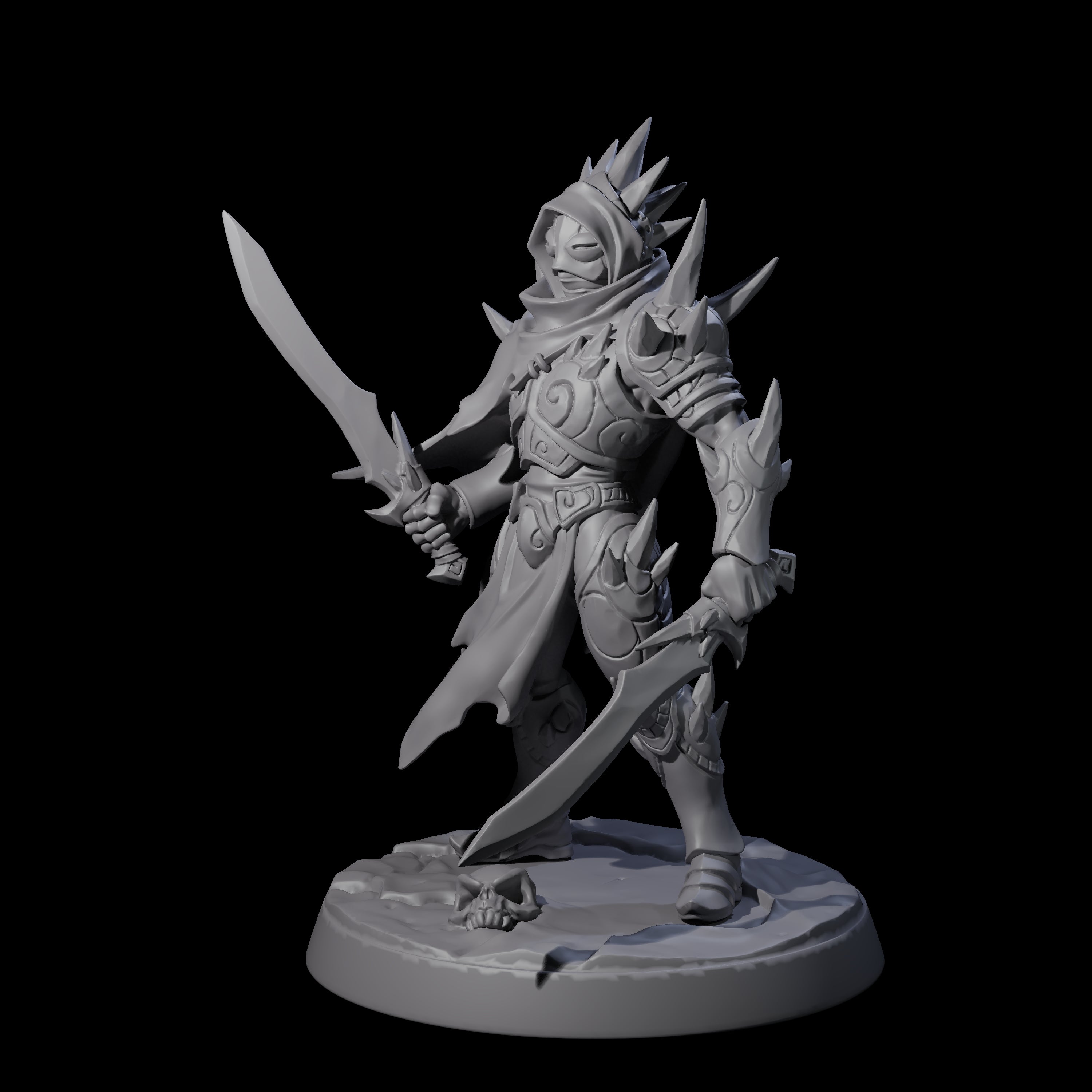 Nefarious Drow Assassin B Miniature for Dungeons and Dragons, Pathfinder or other TTRPGs