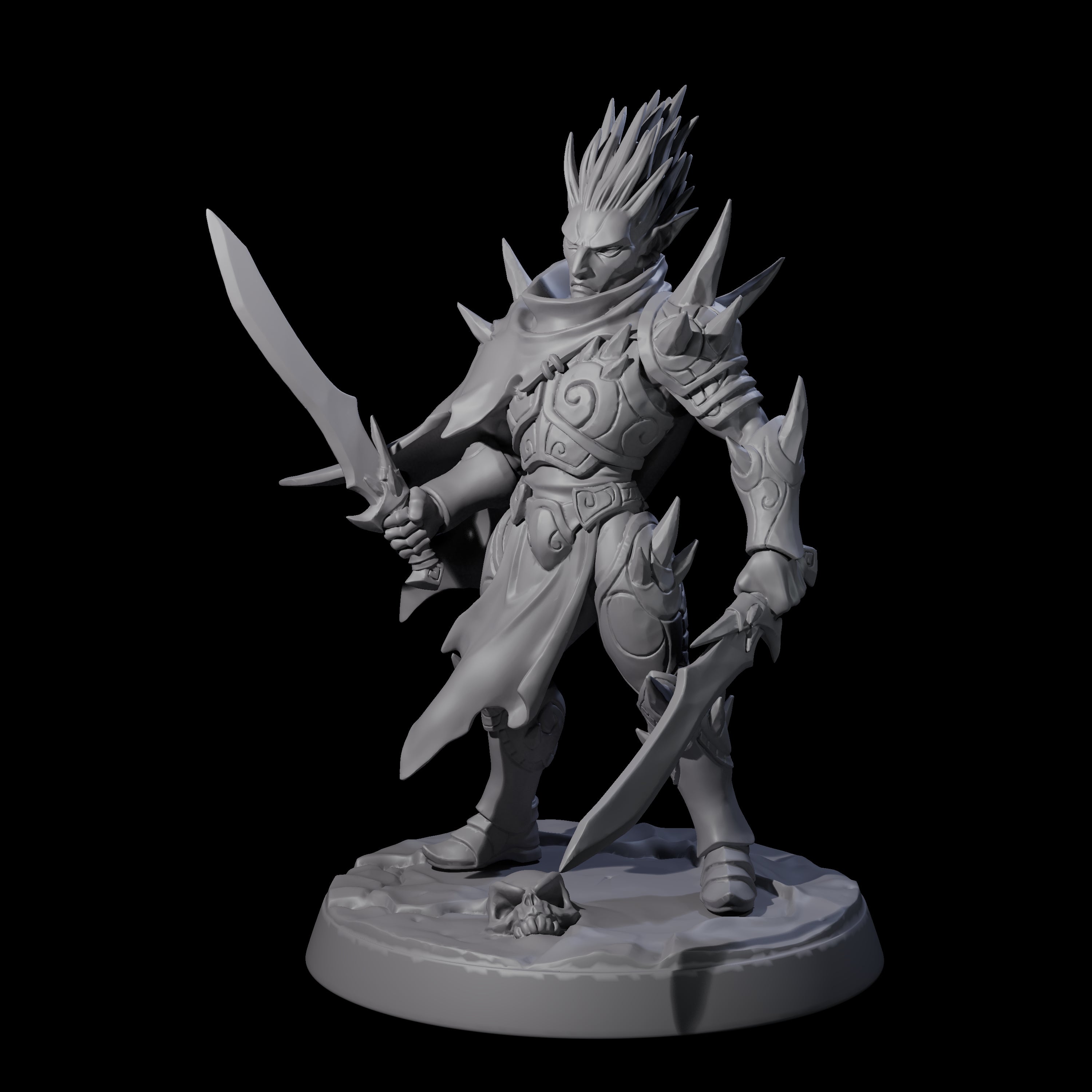 Nefarious Drow Assassin B Miniature for Dungeons and Dragons, Pathfinder or other TTRPGs