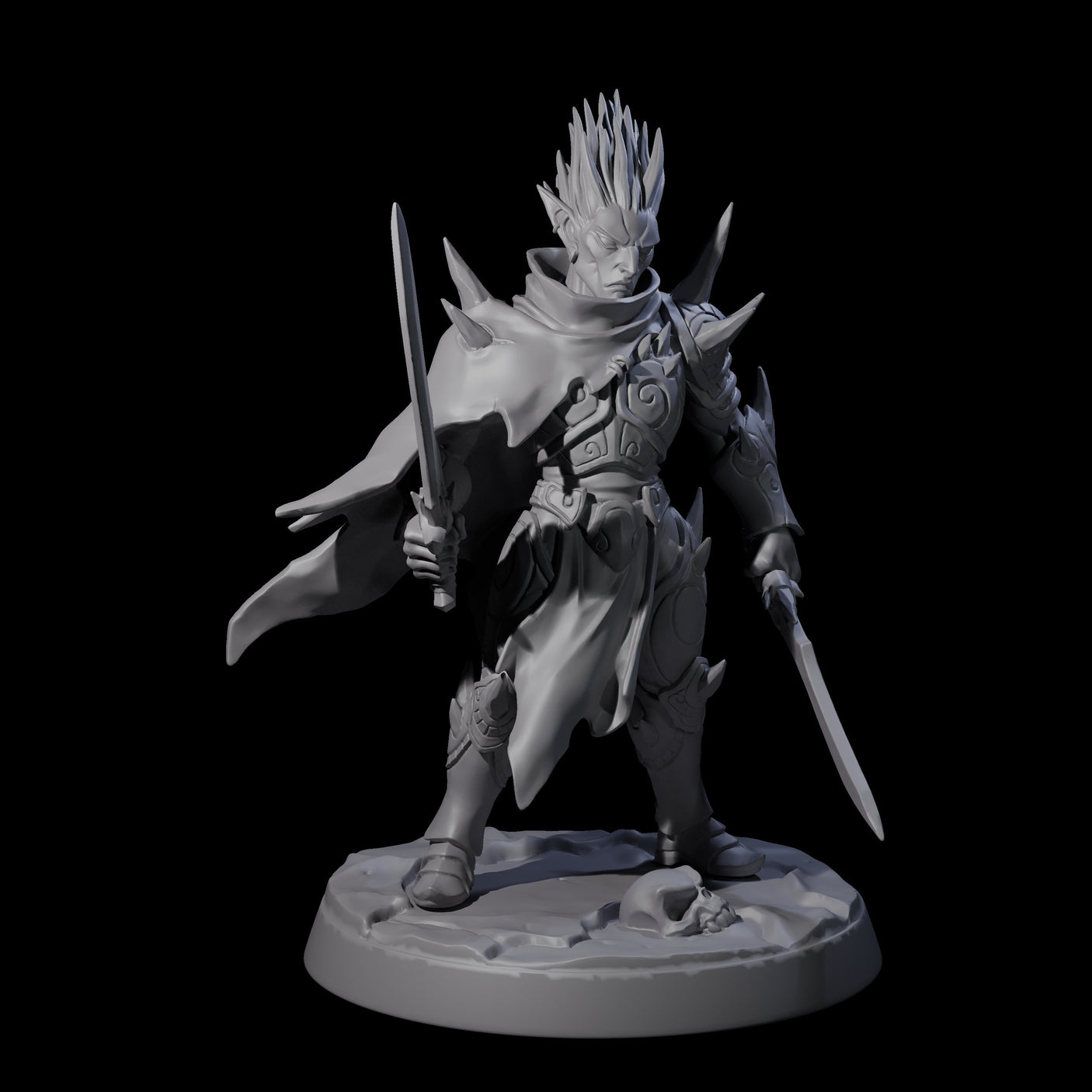 Nefarious Drow Assassin B Miniature for Dungeons and Dragons, Pathfinder or other TTRPGs