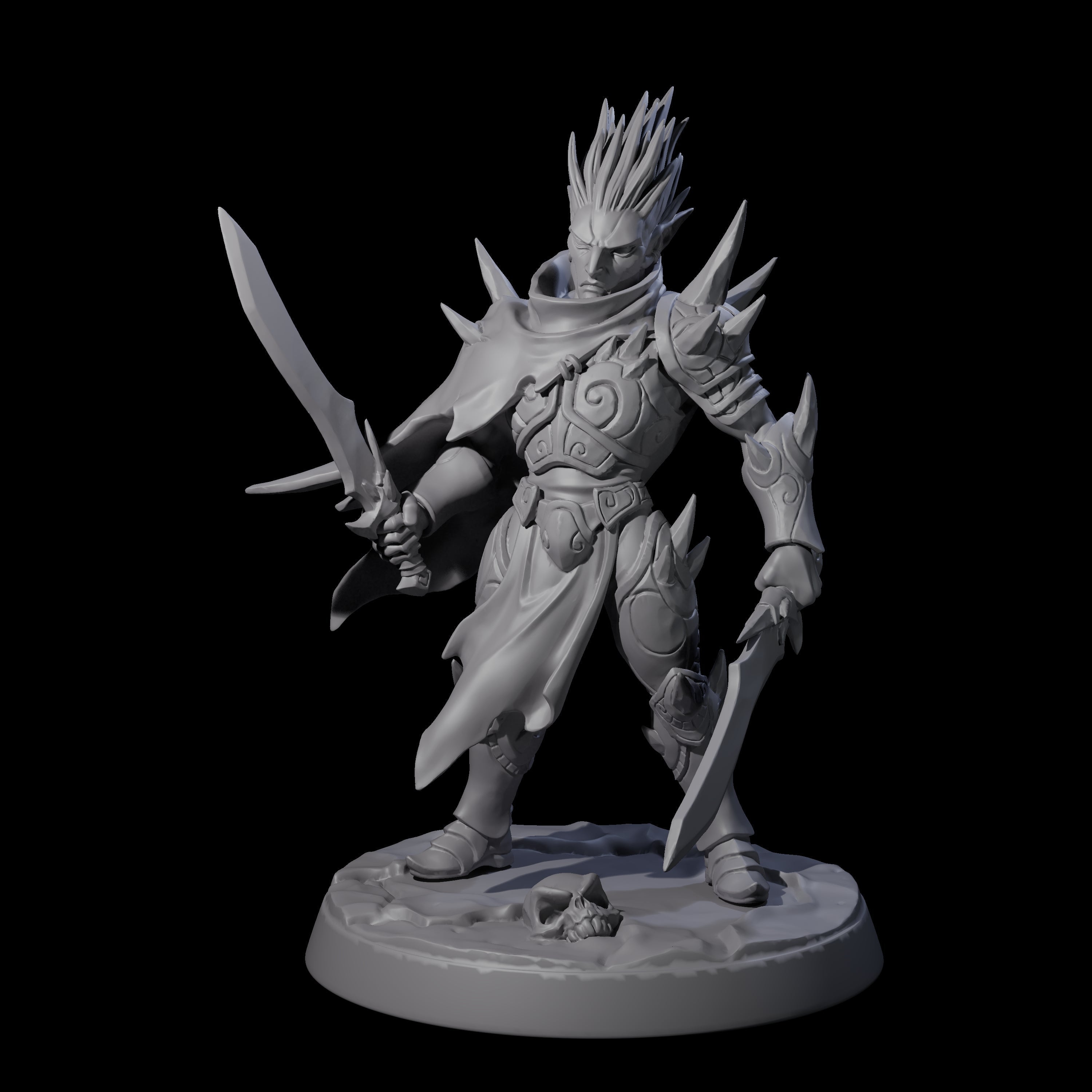 Nefarious Drow Assassin B Miniature for Dungeons and Dragons, Pathfinder or other TTRPGs