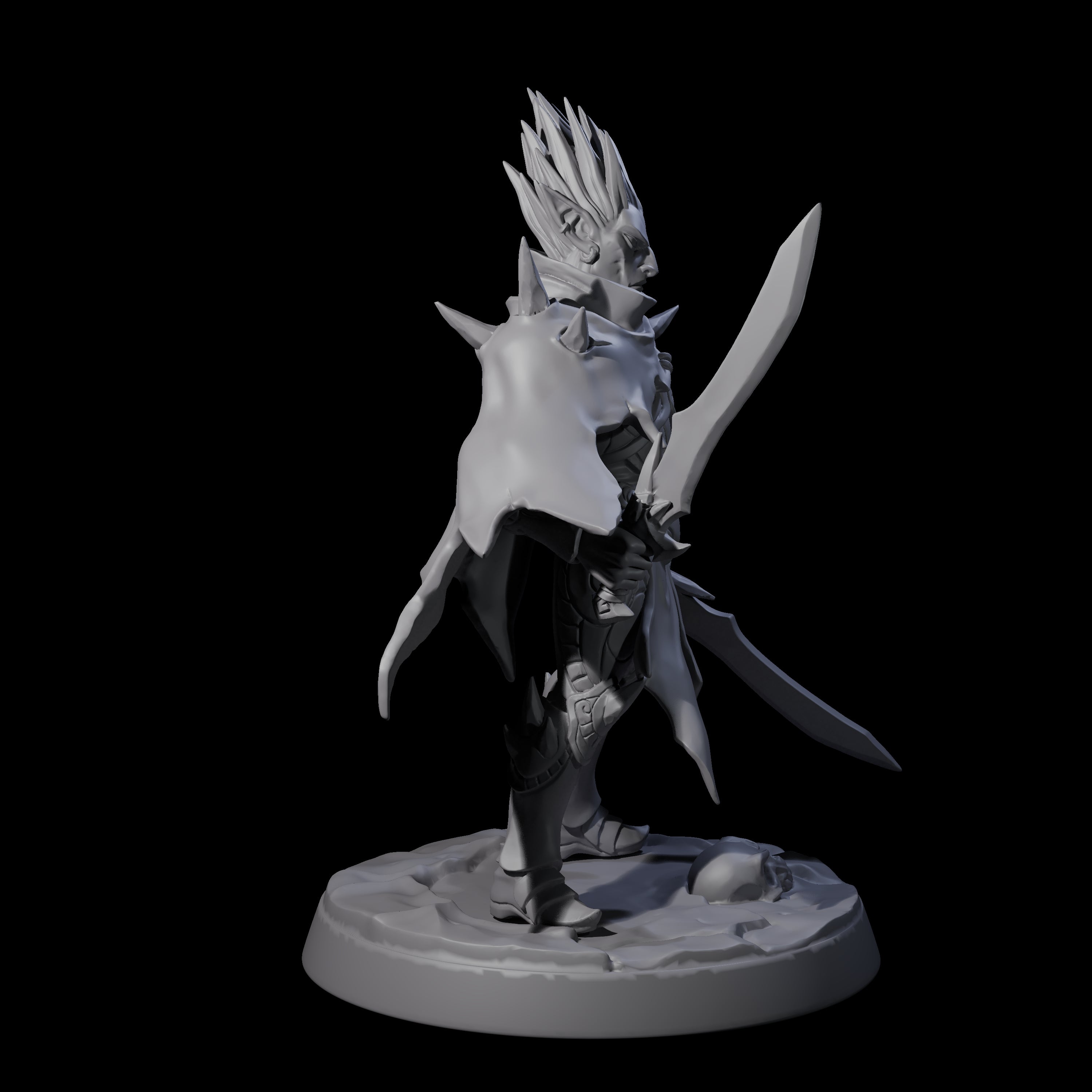 Nefarious Drow Assassin B Miniature for Dungeons and Dragons, Pathfinder or other TTRPGs