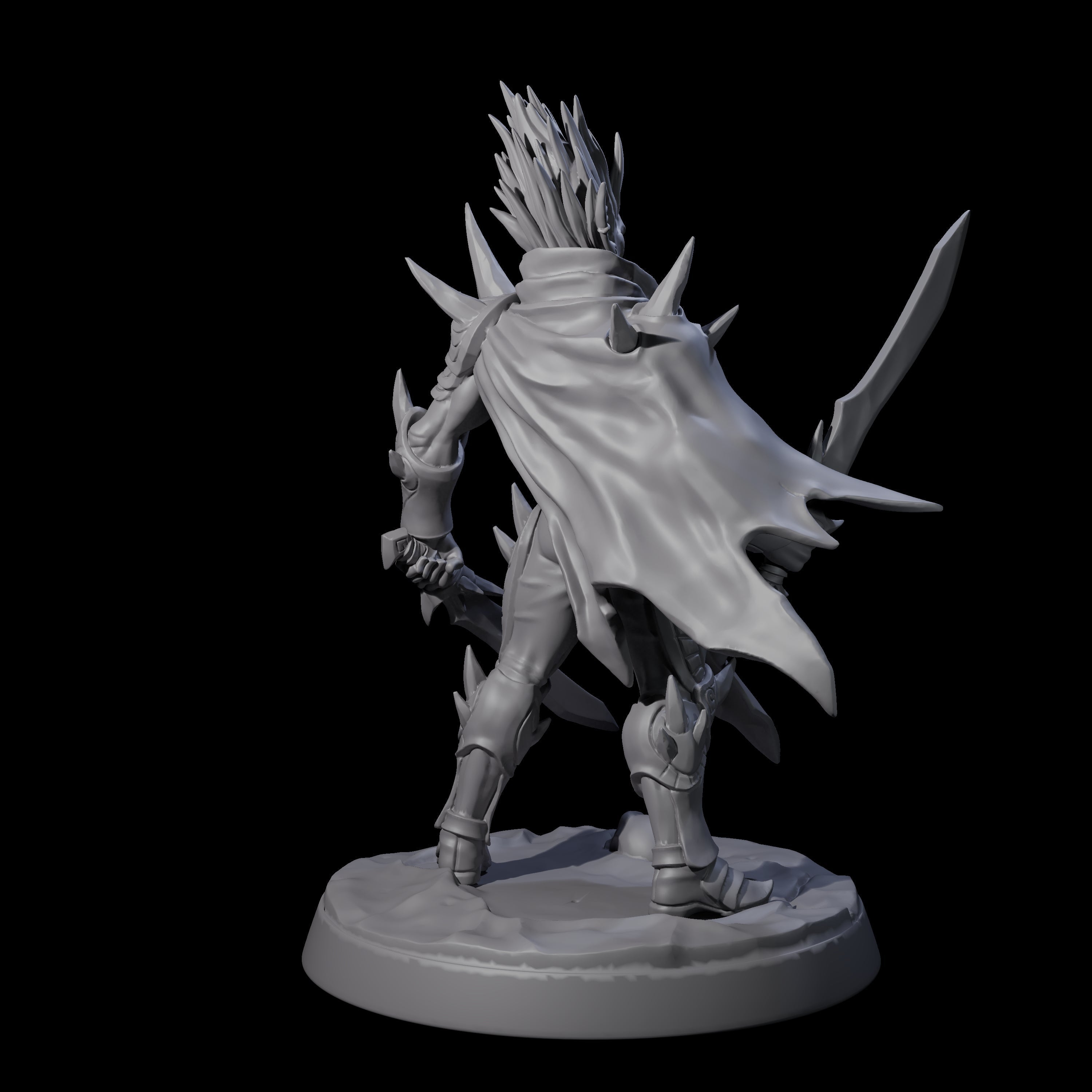 Nefarious Drow Assassin B Miniature for Dungeons and Dragons, Pathfinder or other TTRPGs